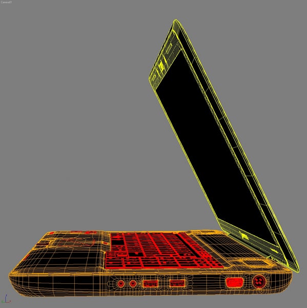 3ds max notebook toshiba qosmio x500 - Notebook TOSHIBA Qosmio X500.MAX... by 3DLocker